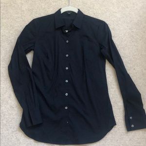 Ann Taylor Navy button down